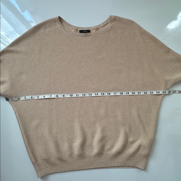 Quince NWOT Cotton Cashmere Link-Stitch Dolman Sweater - Picture 5 of 6